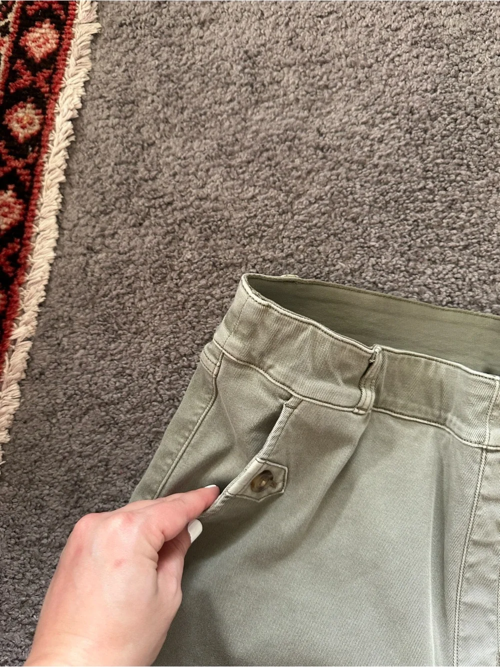 SPANX Twill Cropped Wide Leg Pants - Picture 2 of 7